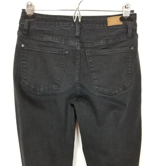 Judy Blue Women  Mid-Rise Destroyed Slim Fit  Jeans Size 25 Black Raw Hem - Picture 5 of 9